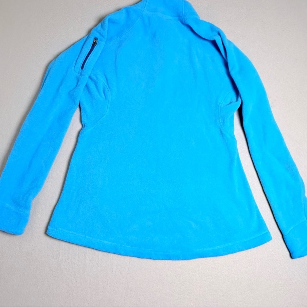 Under Armour Women's Aqua Blue 1/4 Zip Pullover Fleece Jacket Sz S Activewear - Picture 4 of 7